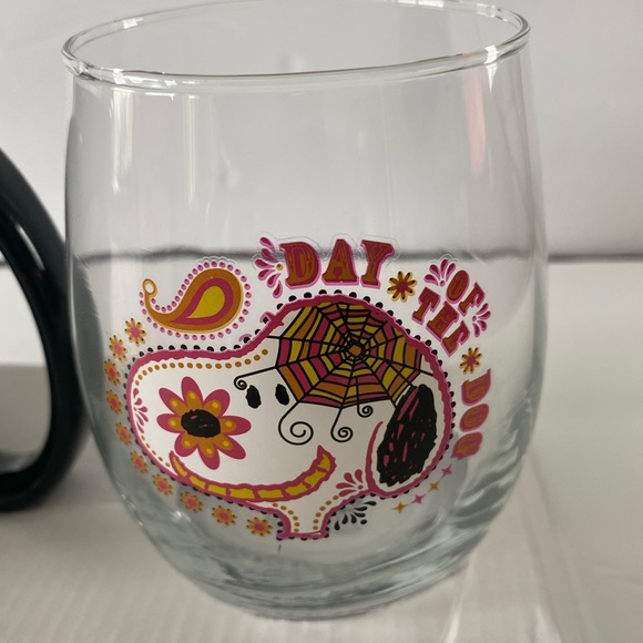Peanuts Snoopy Halloween Mug & Wine Glass Set NEW - Picture 7 of 10